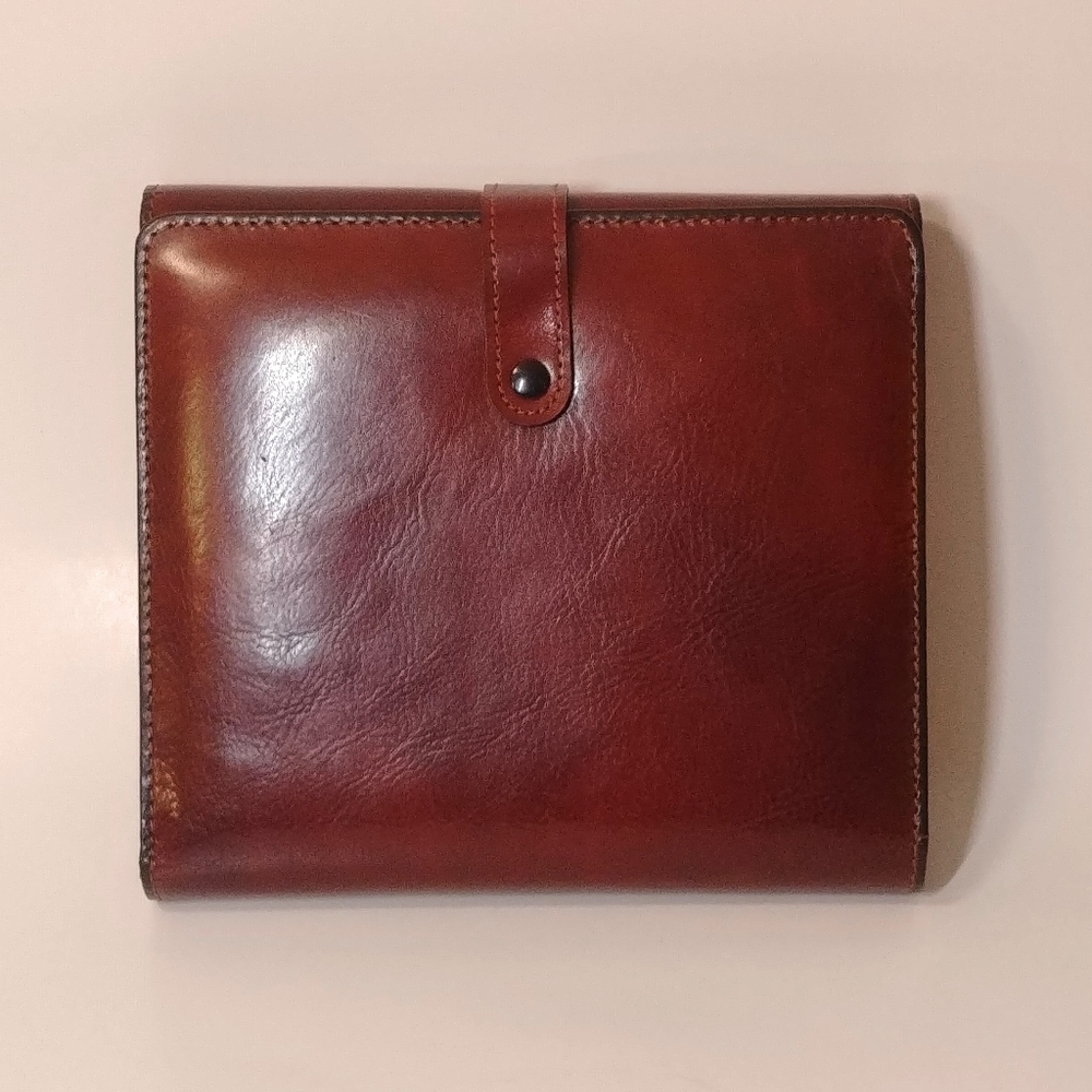 Leather Burgundy Brown Case by Bosca